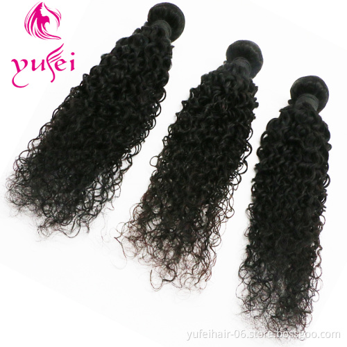 Top Quality Natural Color Curly Hair 10A 100% Brazilian Jerry Curl Human Hair Cuticle Aligned Hai Extension
